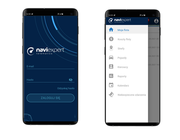 Aplikacja mobilna w NaviExpert Telematics 