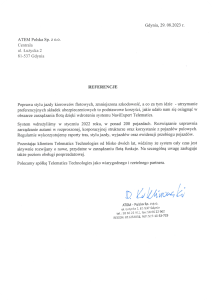 Referencja ATEM Polska SP. z o.o.