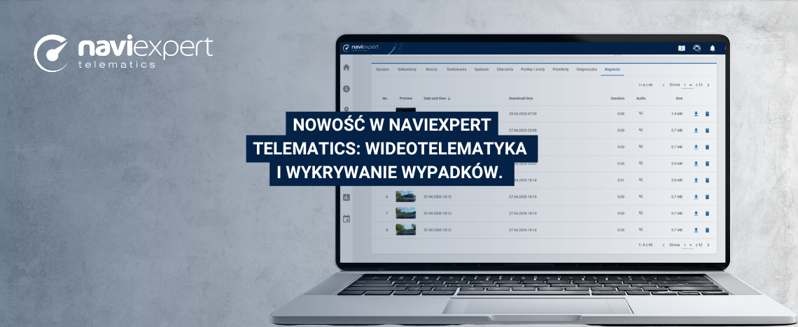 Nowość w NaviExpert Telematics: Wideotelematyka i wykrywanie...